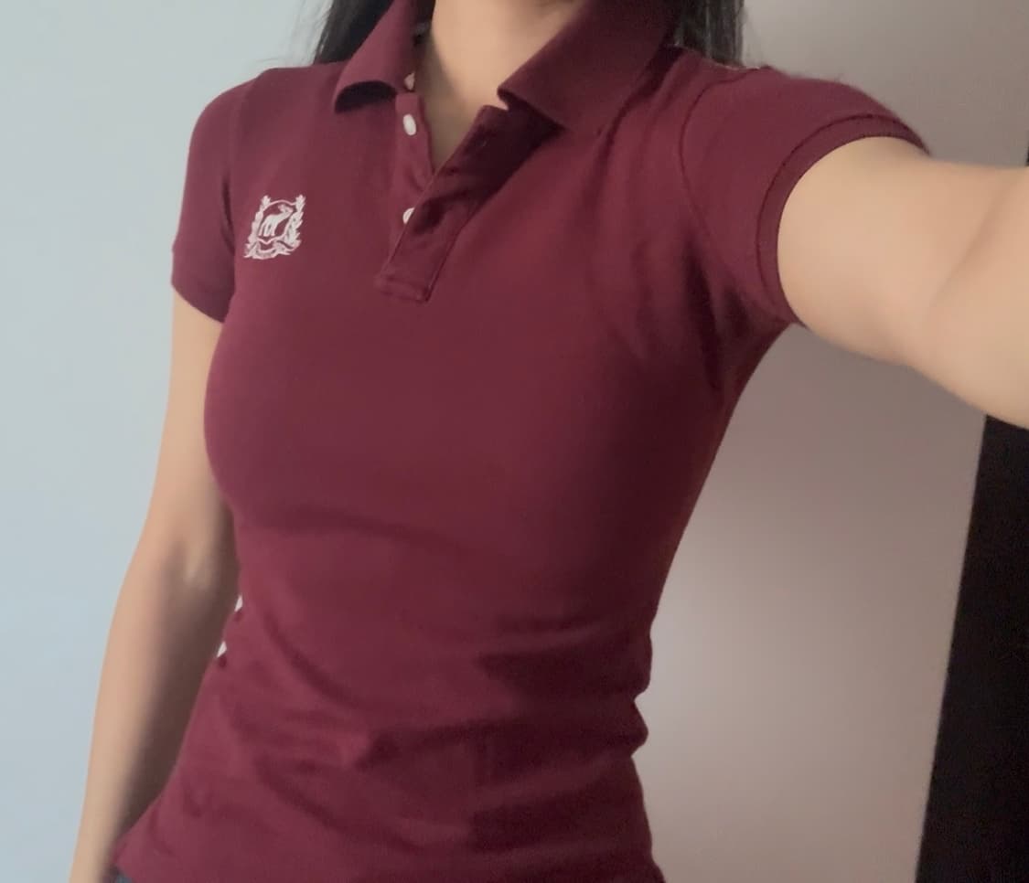 새상품 아베크롬비 카라티 반팔티 y2k 딱붙핏 슬림핏 상품이미지1
