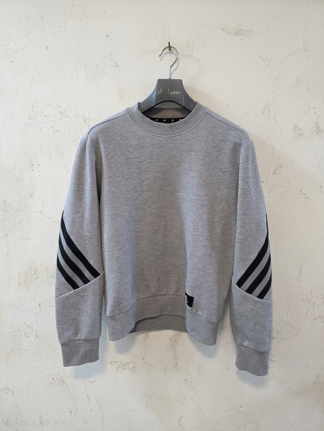 아디다스 삼선 회색 맨투맨 티셔츠 S 상품이미지1