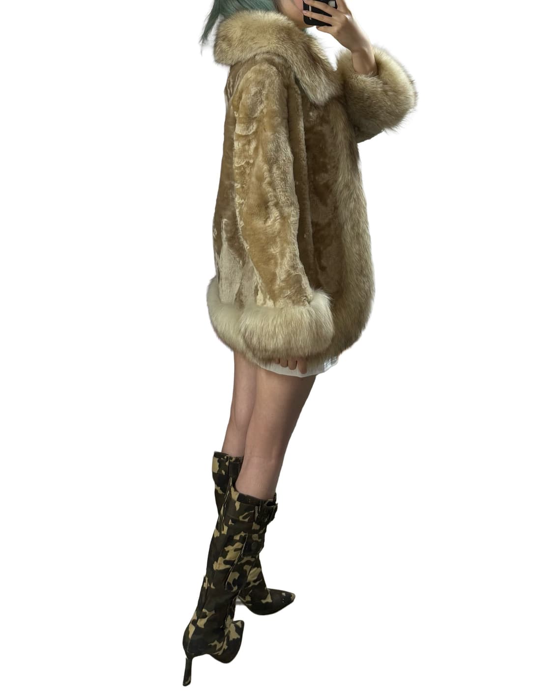 핀터레스트 무드 리얼 퍼 자켓 상품이미지3