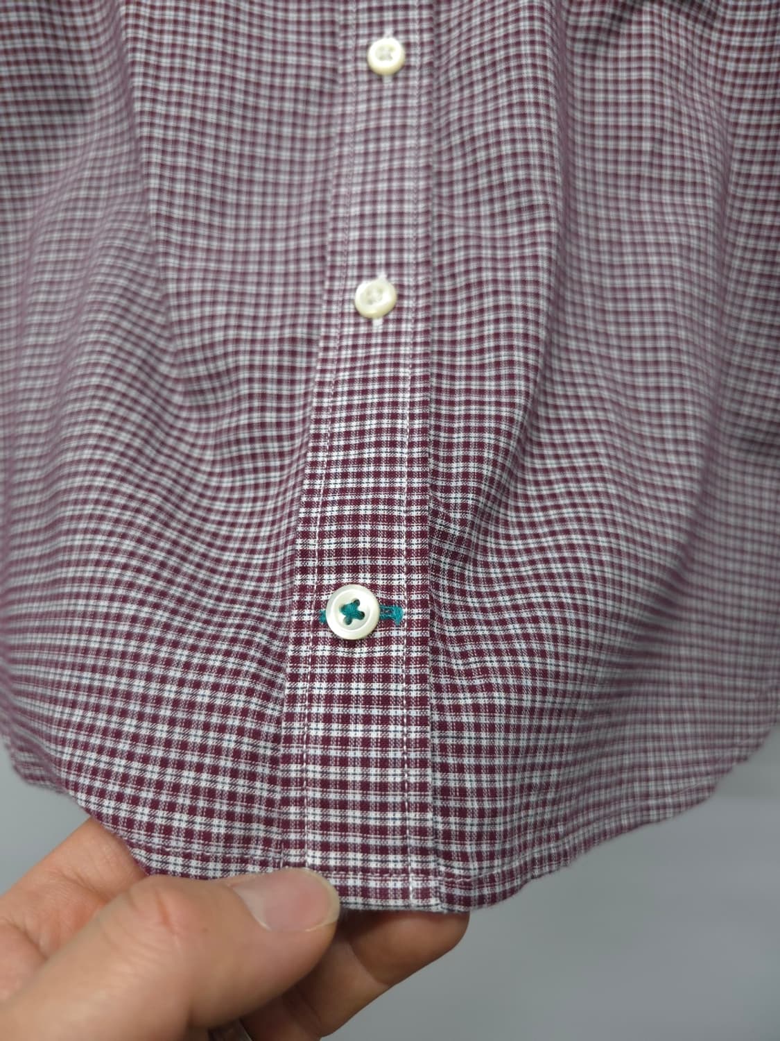 타미힐피거 봄여름 가벼운 체크셔츠 ( 남성M ) 상품이미지4