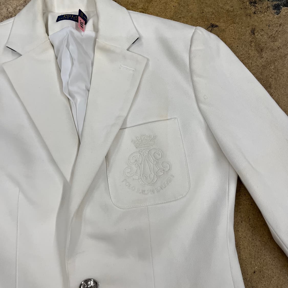[정품/2] 폴로 랄프로렌 화이트 블레이저 자켓 b19 상품이미지6