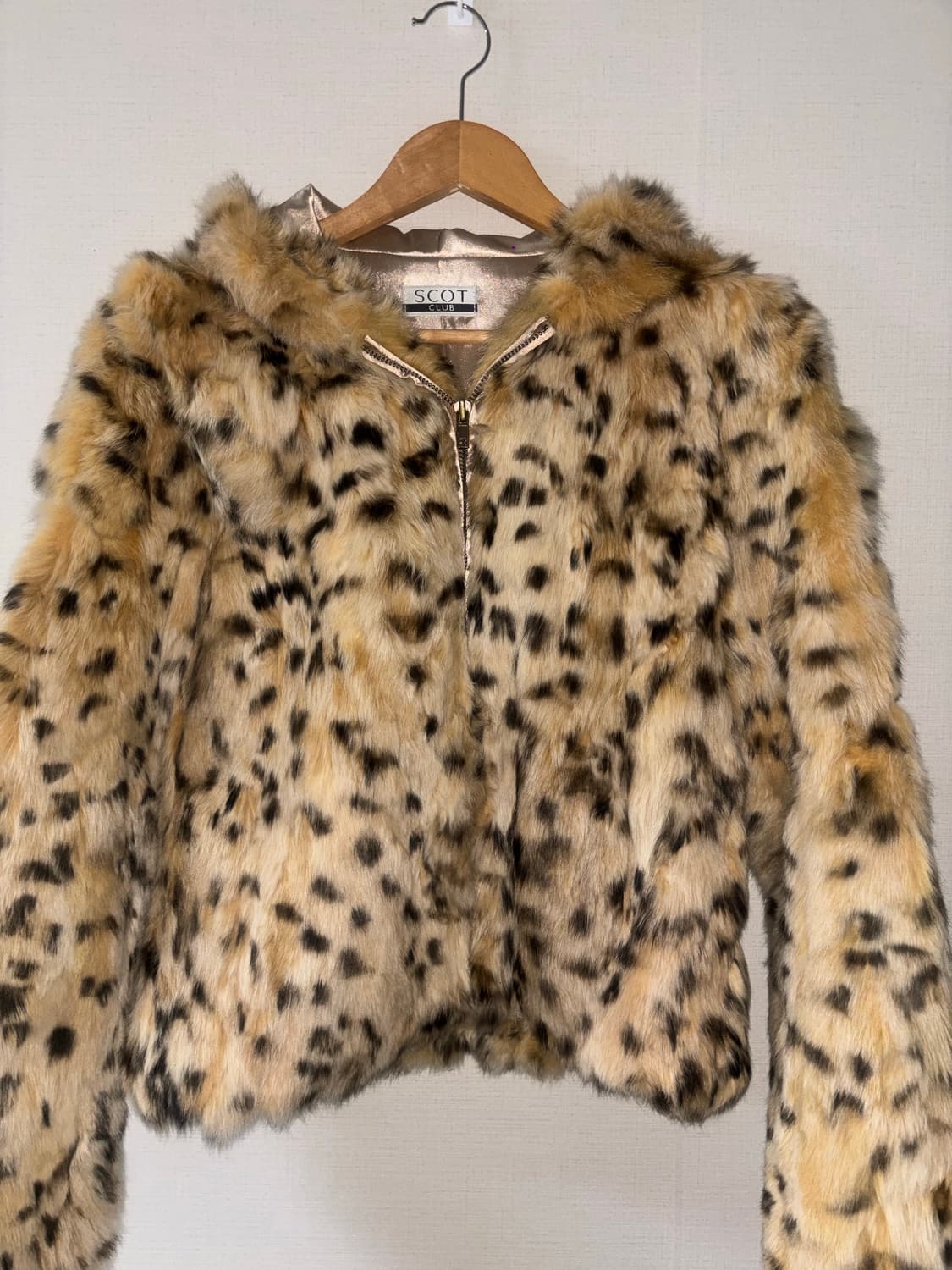 레오파드 퍼 자켓 상품이미지2