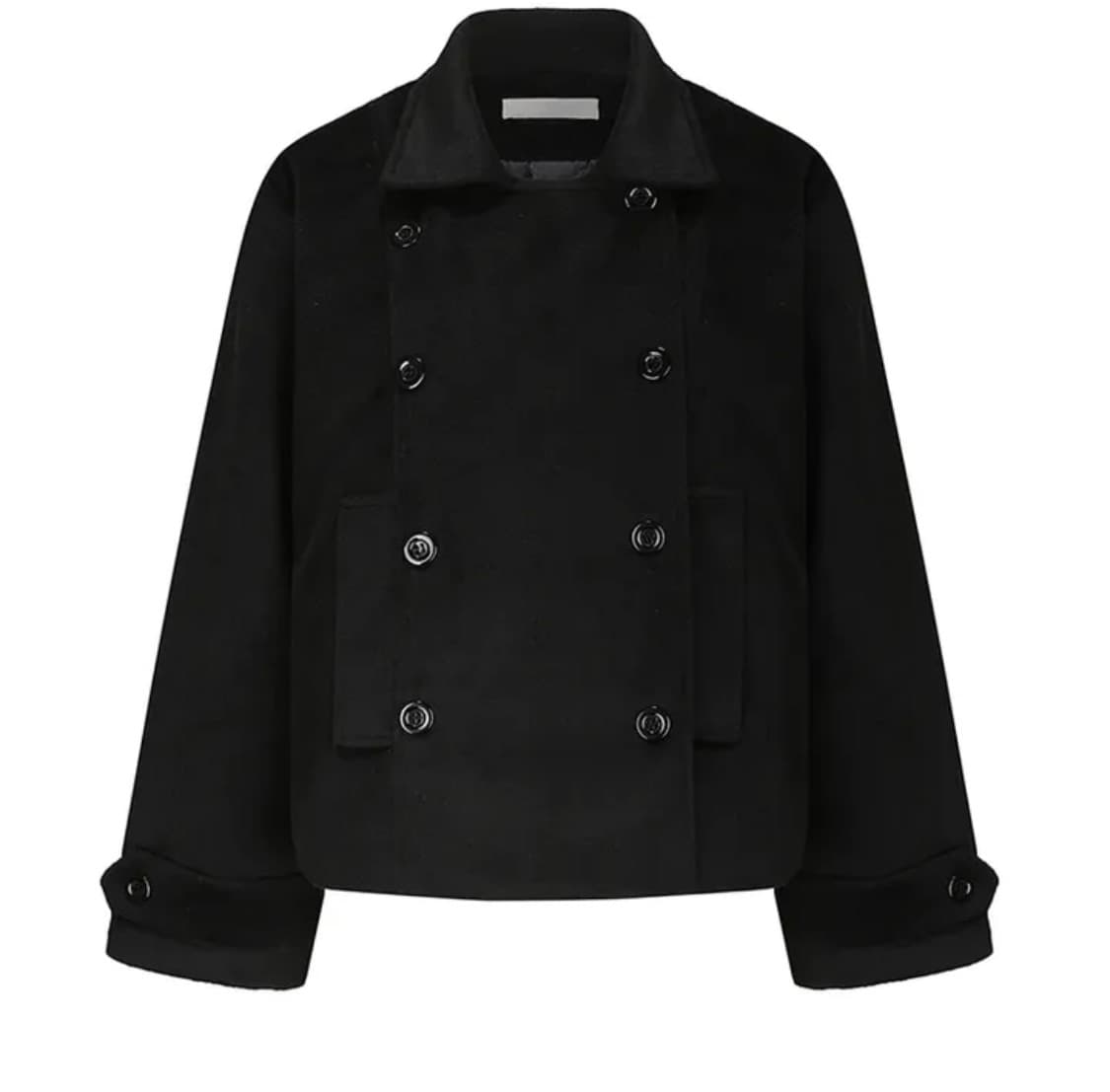 코지앤키치 클라우드 더블 버튼 숏 코트  상품이미지1