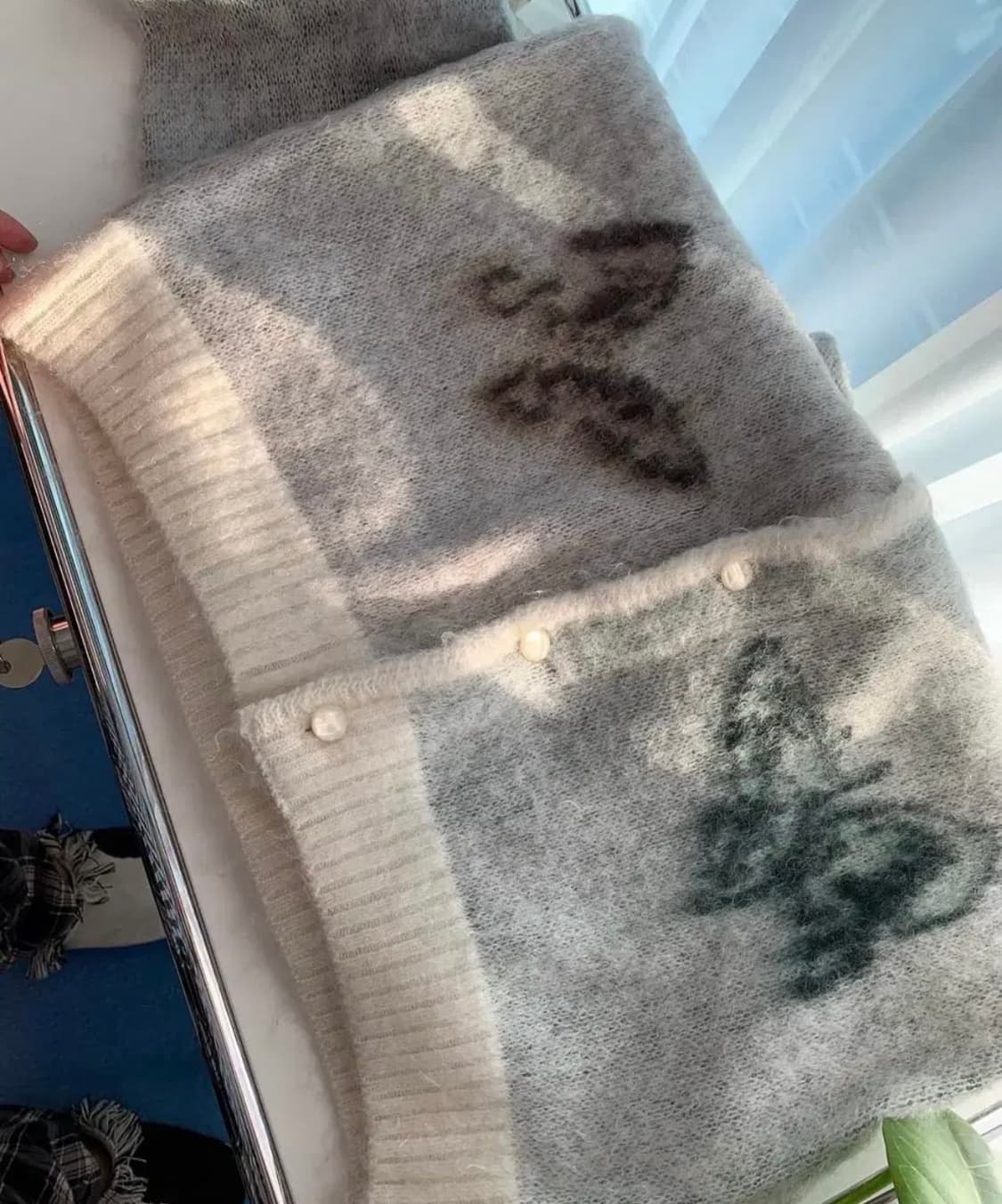 니들스 스튜디오스 모헤어 빠삐용 가디건 s 아이보리 상품이미지3