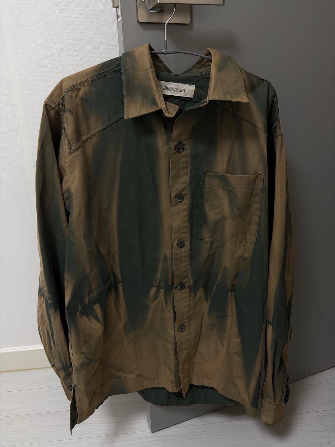 지용킴 22AW 그린 셔츠 L 상품이미지2