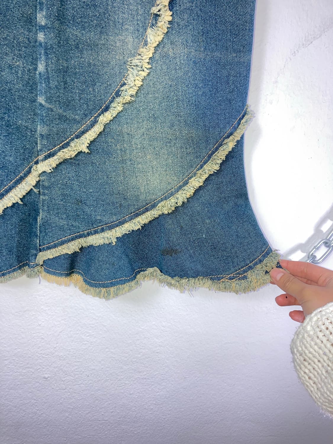 빈티지 데님 스커트 상품이미지5