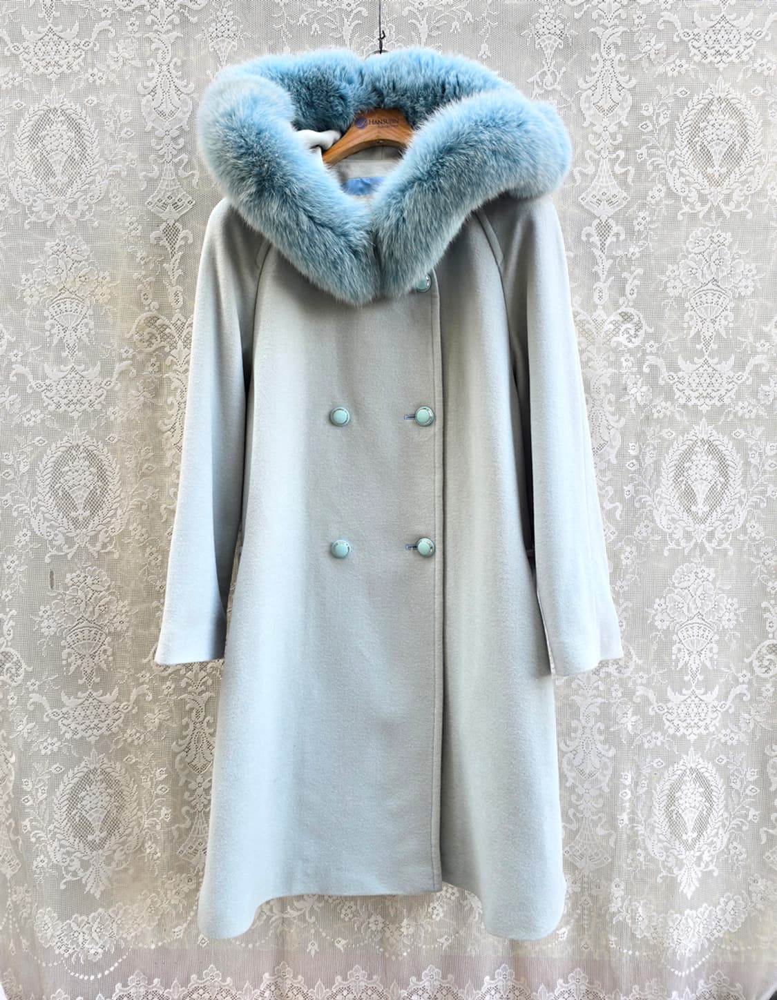 꾸레쥬 폭스퍼 앙고라 코트 상품이미지1