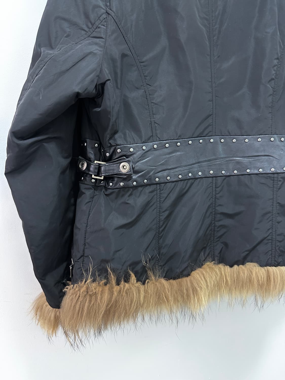 Raccoon fur sheepskin leather detail fur 상품이미지7