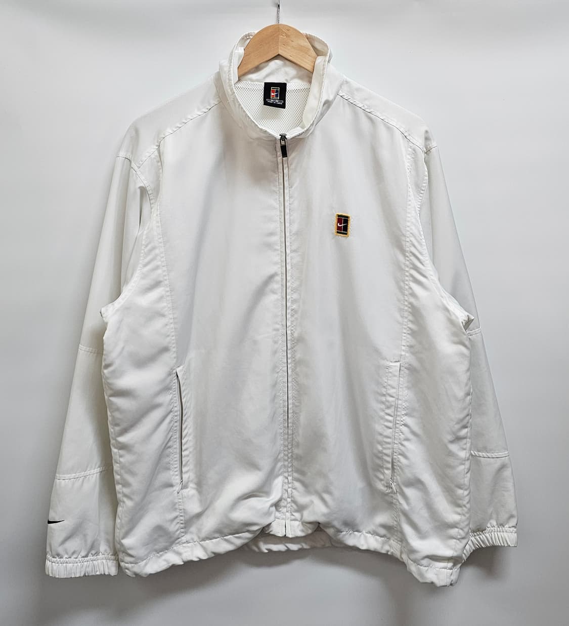 나이키 테니스 화이트 바람막이 자켓 M 100~105 상품이미지1