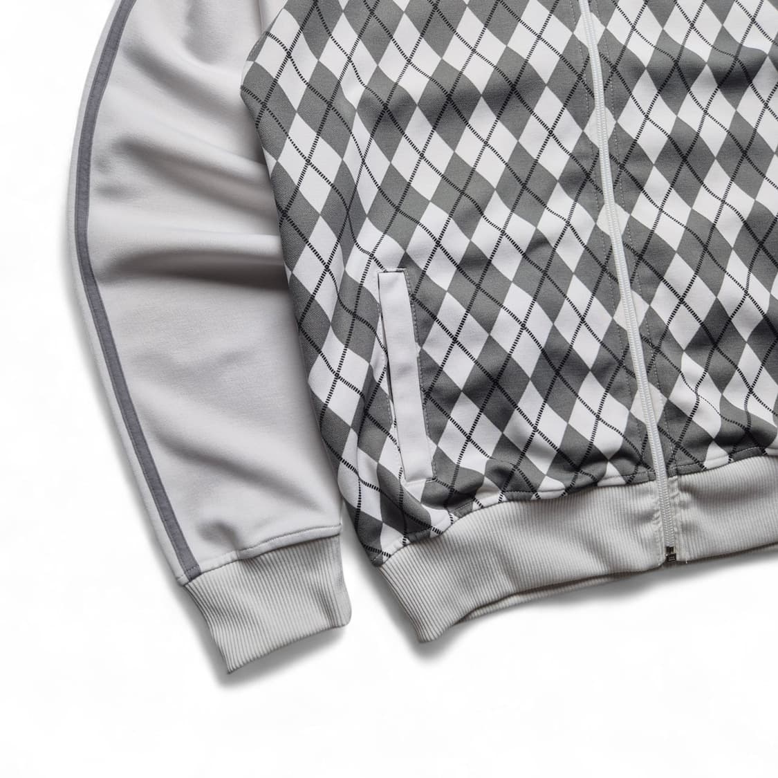 [S] 프레드페리 아가일패턴 트랙탑 져지 상품이미지3