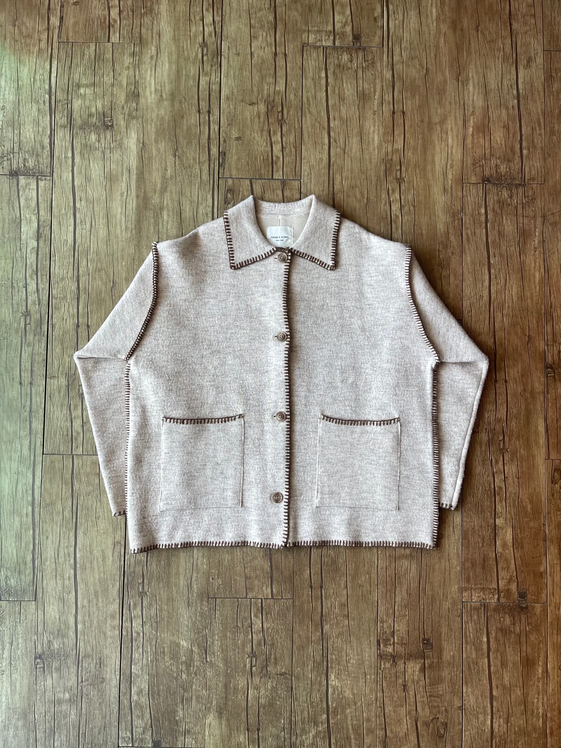 FREAK’S STORE Stitch Oversized Knit JK 상품이미지2