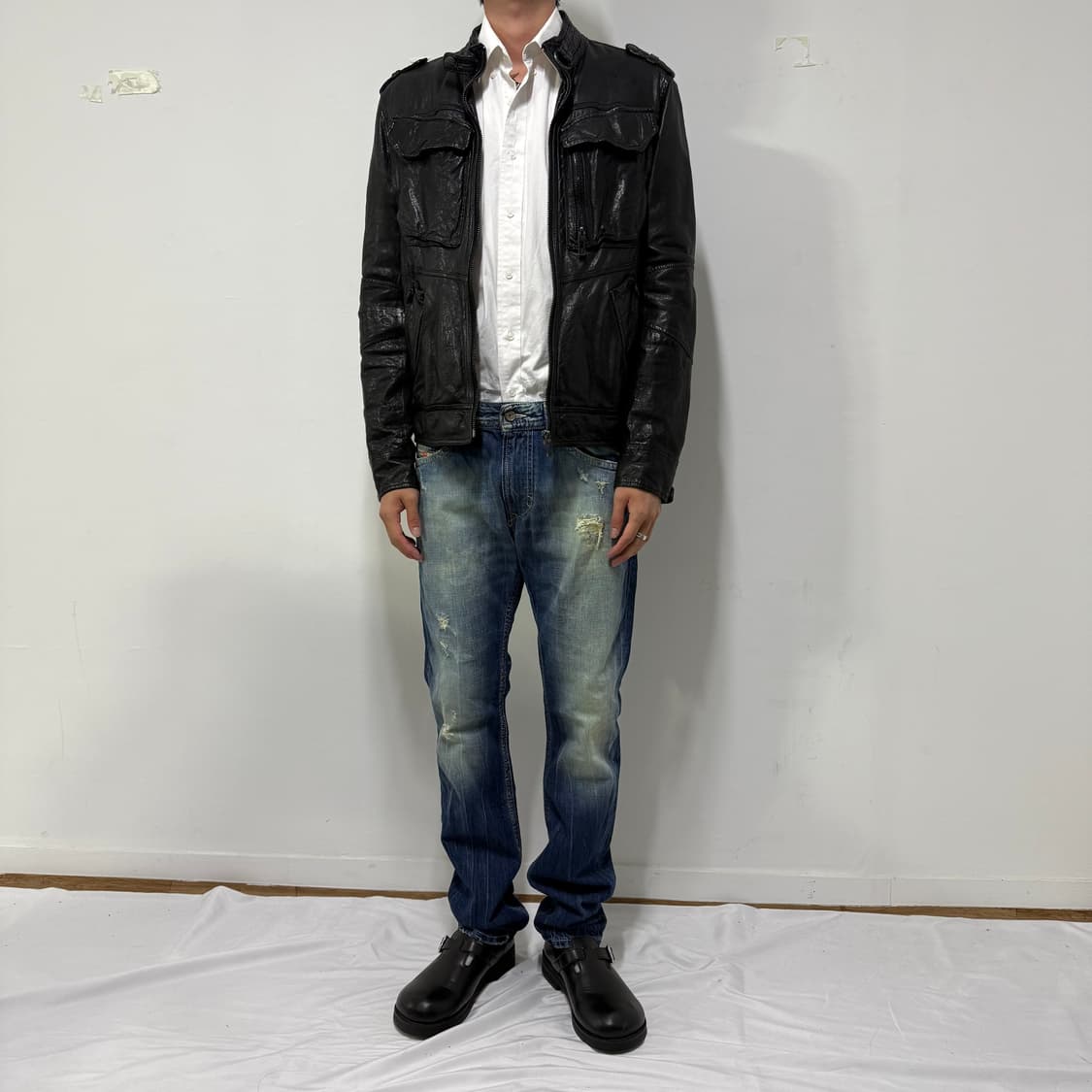 버커루 에디슬리먼 맛 레더자켓  상품이미지4