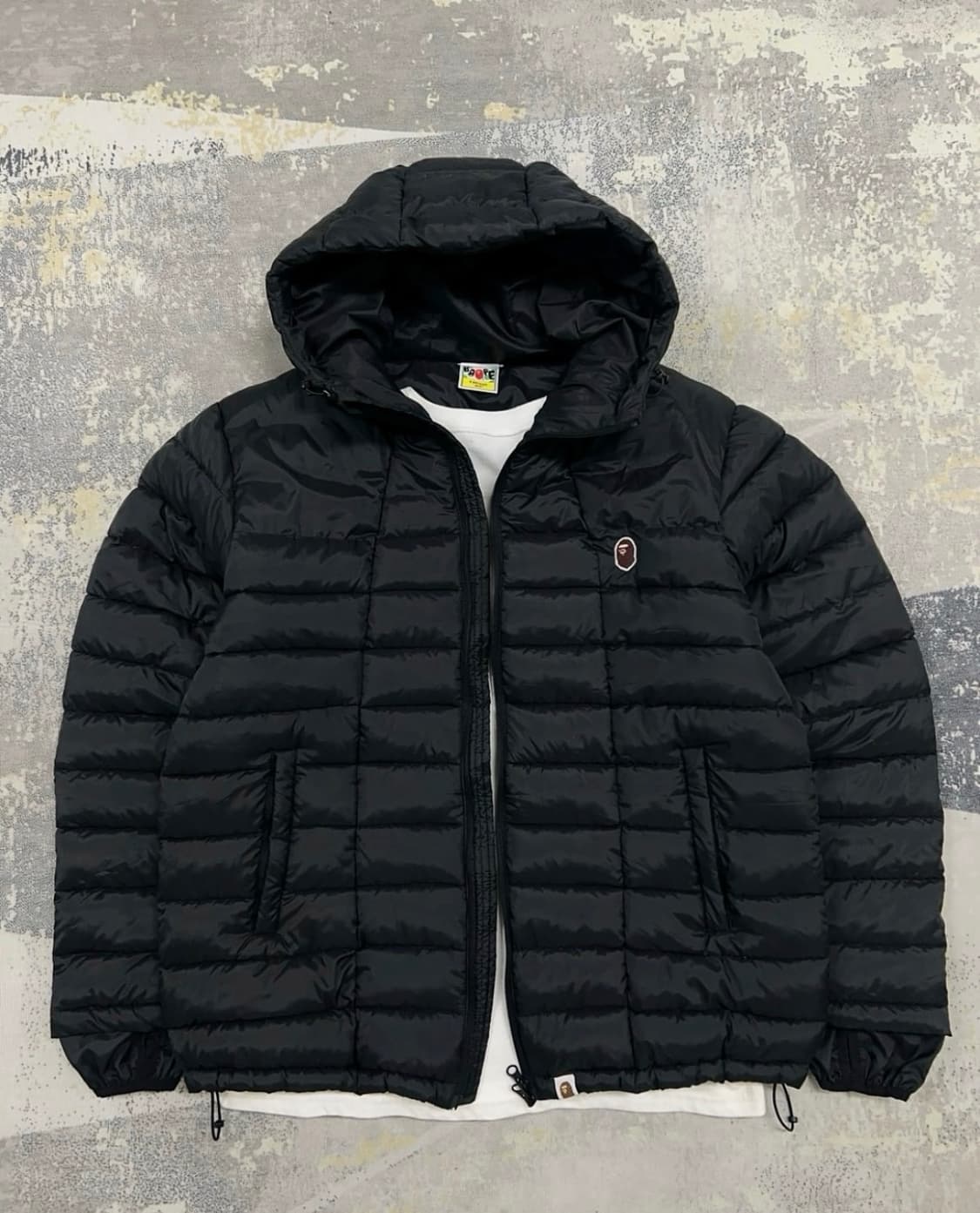 베이프 Bape 후드 포켓 경량패딩 블랙 상품이미지1