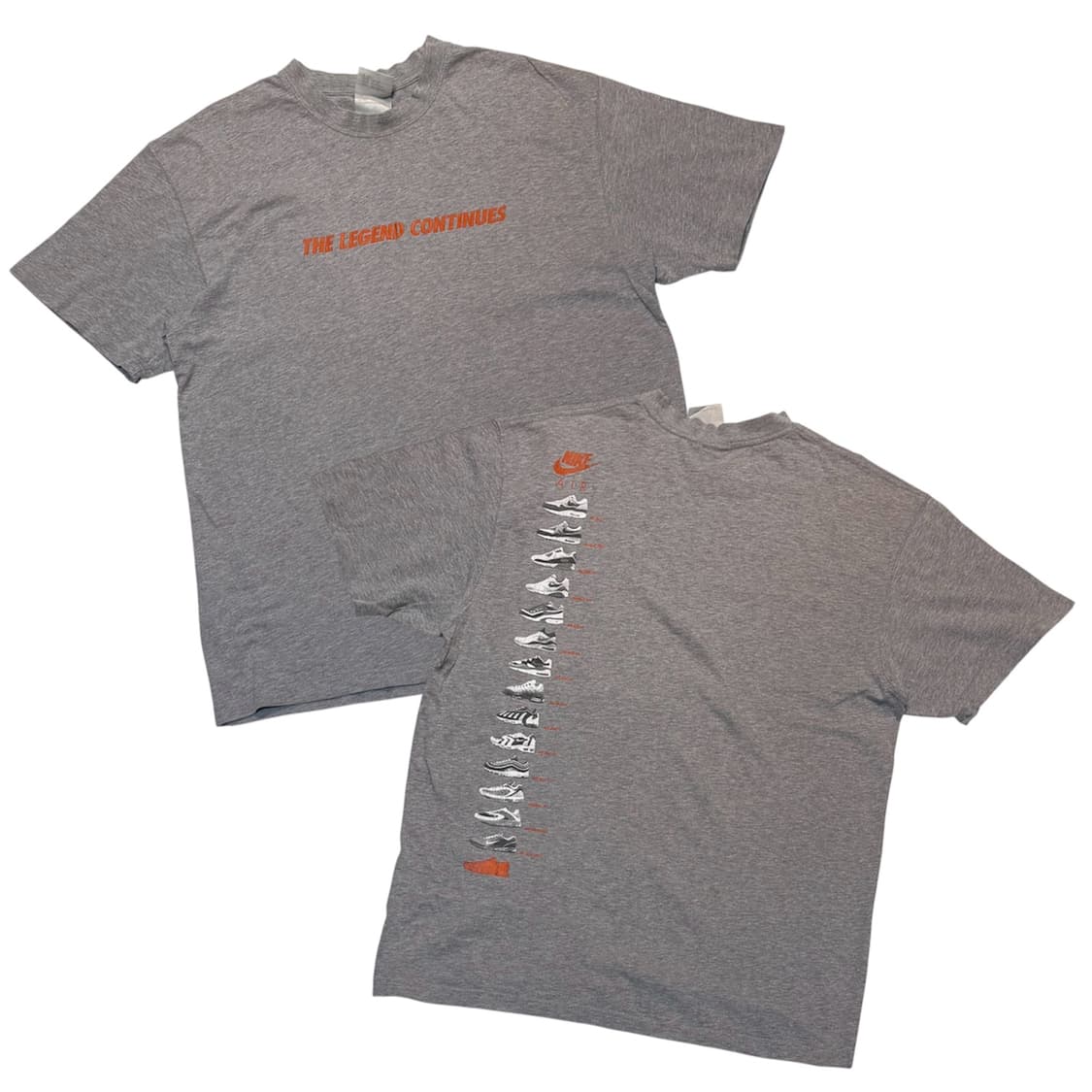 00s 나이키 에어 아카이브 빈티지 반팔 티셔츠 그레이 상품이미지1