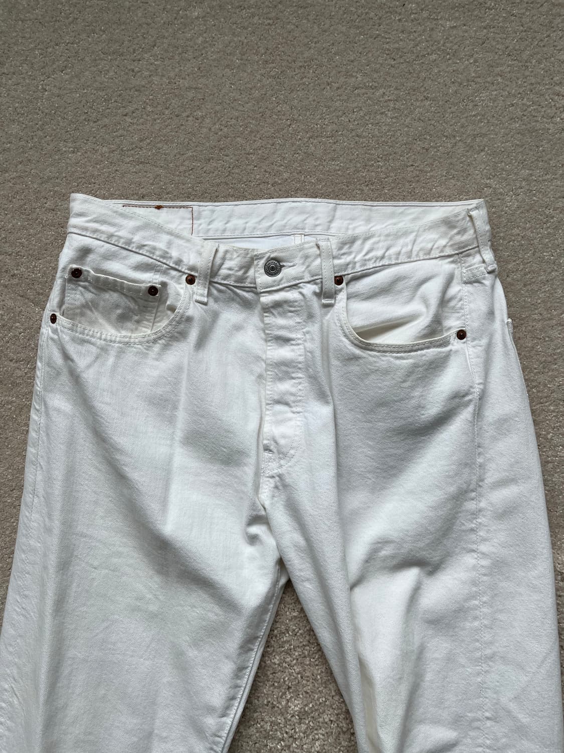 00s 리바이스(Levi’s) 501 화이트 데님 (31-32) 상품이미지3