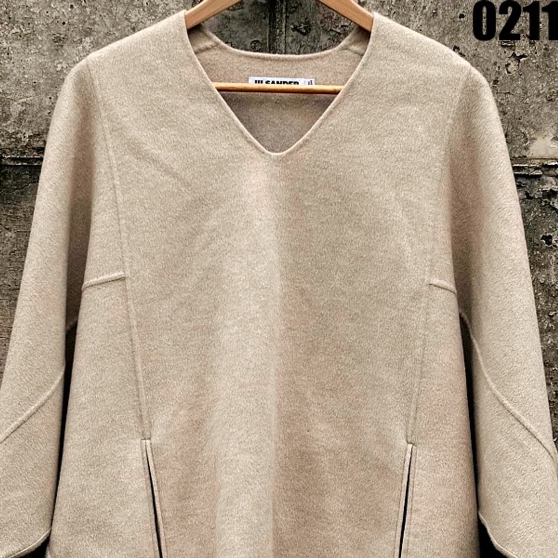 질샌더 이탈리아 미이드 울 원피스형 탑 80 백화점택 0211 상품이미지2