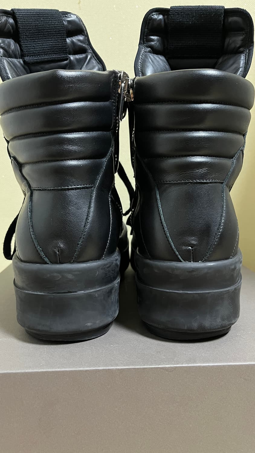 릭오웬스 메가범퍼 지오바스켓 올블랙 43.5 상품이미지7