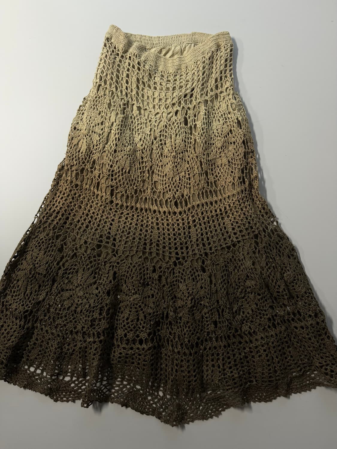 세실맥비 그라데이션 크로셰 롱 스커트 상품이미지3