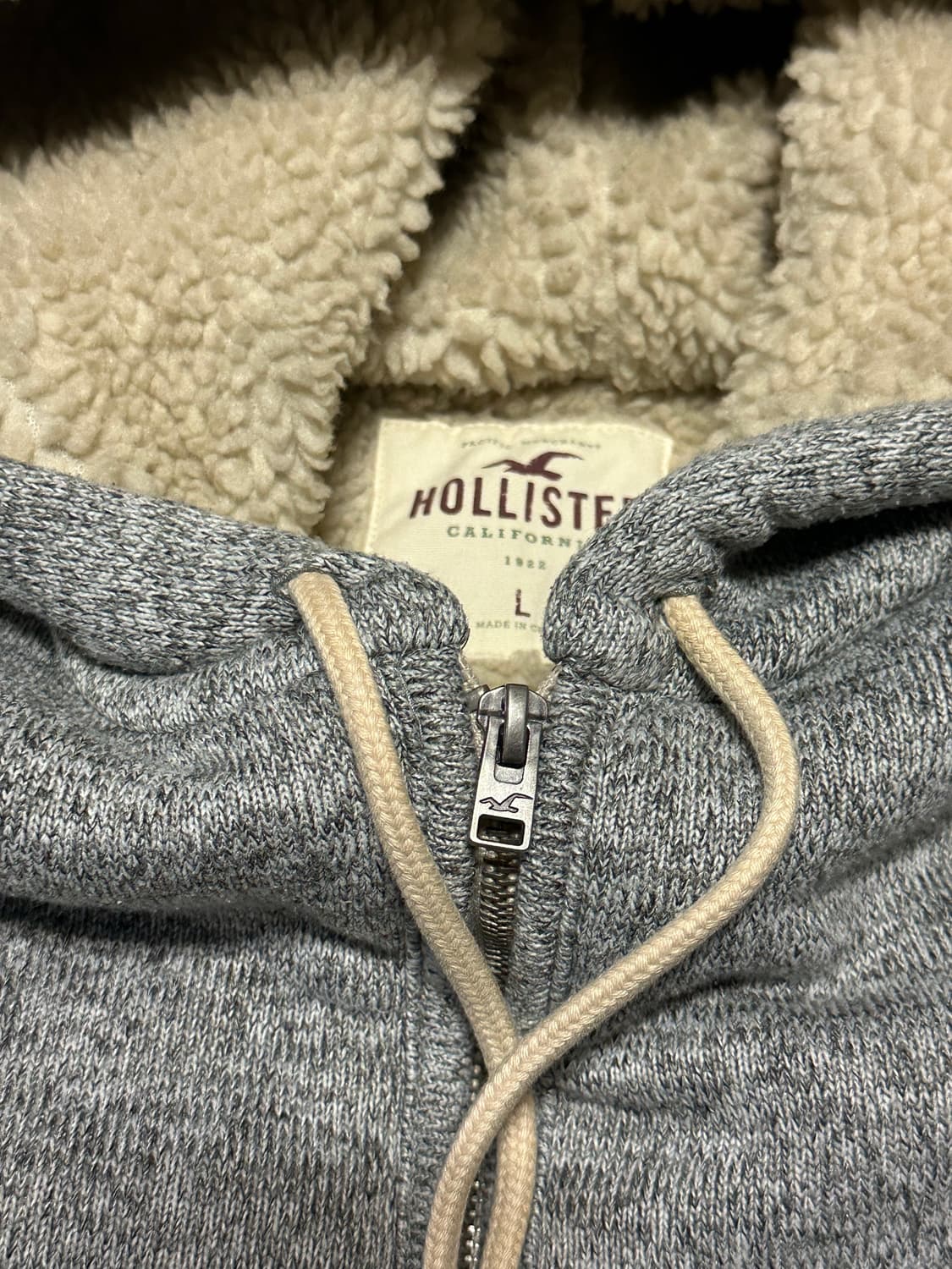 홀리스터 털 후드집업L 상품이미지2