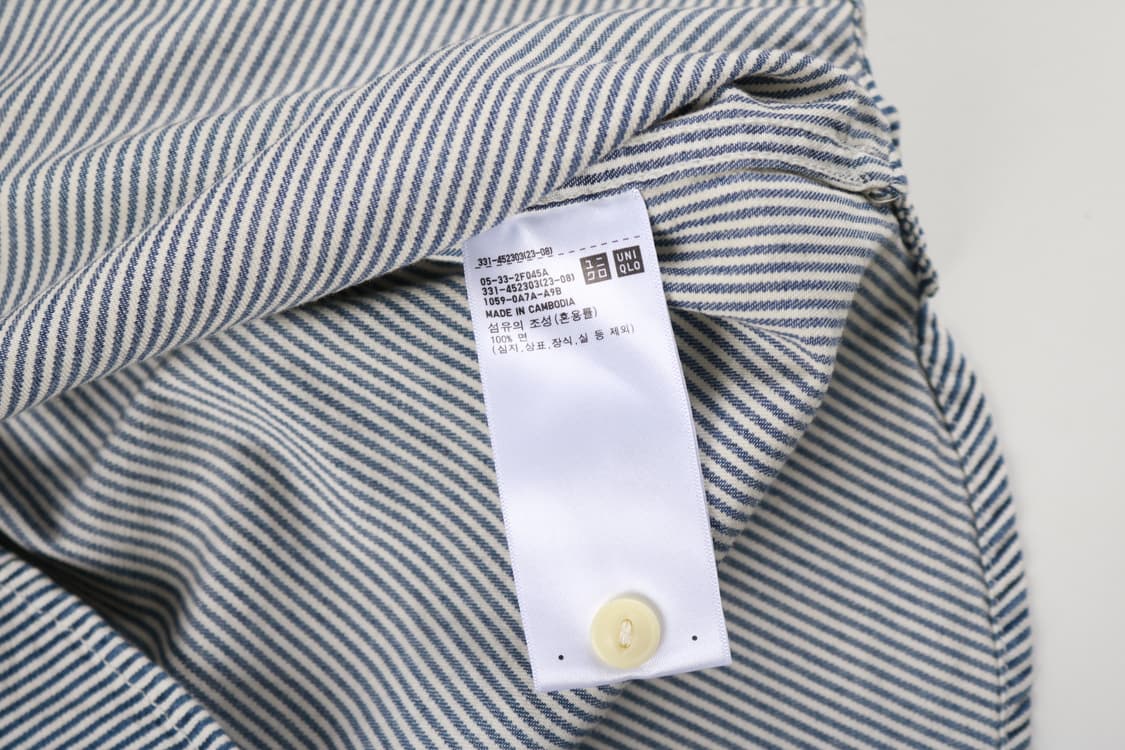 [M] 유니클로 히코리 워크 셔츠 상품이미지4