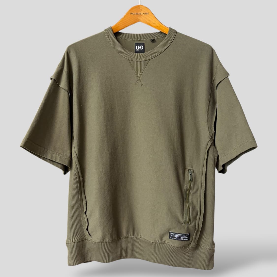 (M)GU 지유 언더커버 하프 슬리브 스웨트셔츠 상품이미지1