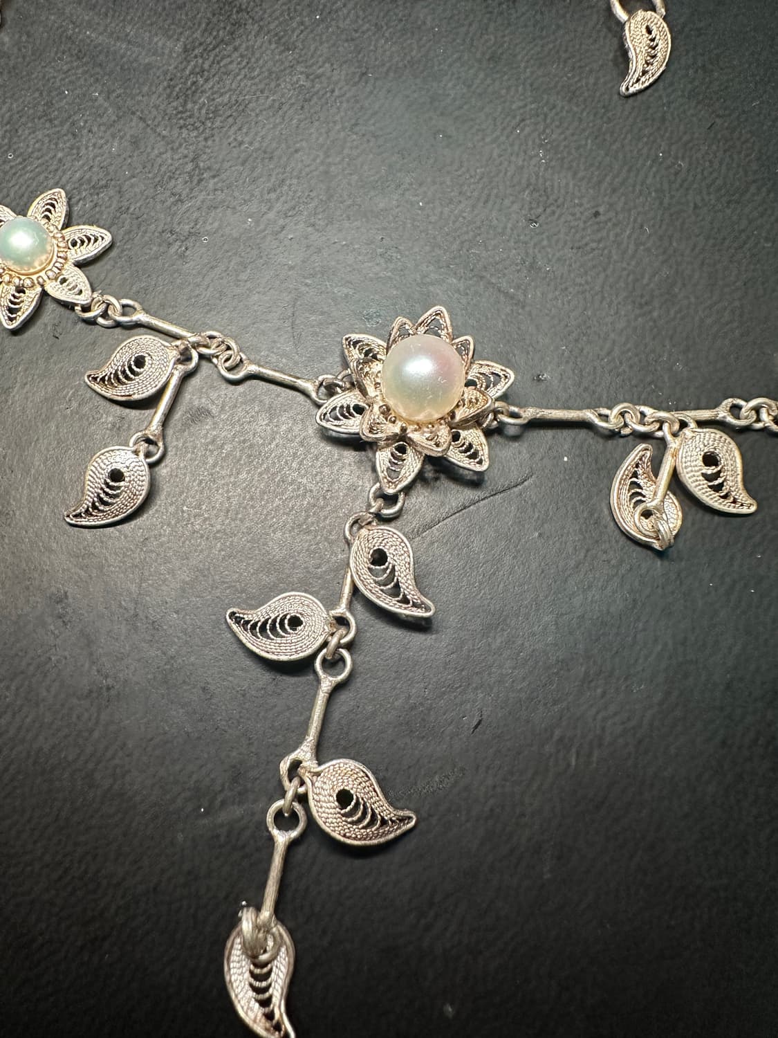 앤틱 필리그리/필리그라나 925 스털링실버 목걸이 상품이미지4