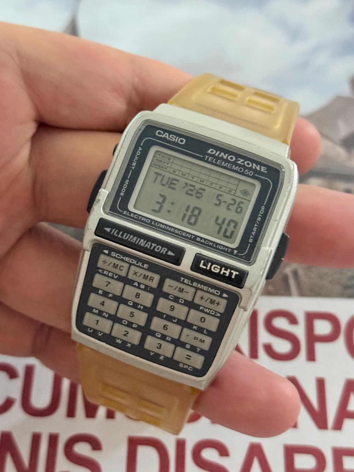 Casio 카시오 DBC-63 다이노 스켈레톤 한정판 Date Bank 상품이미지3