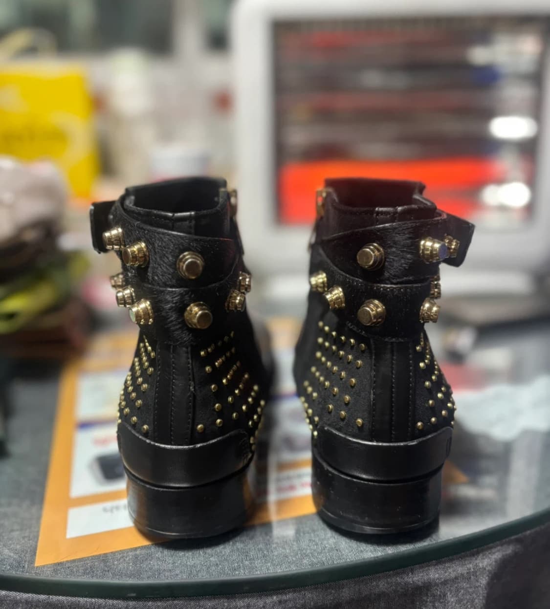 TIME POSTMODERN 블랙 앵클 부츠 상품이미지5