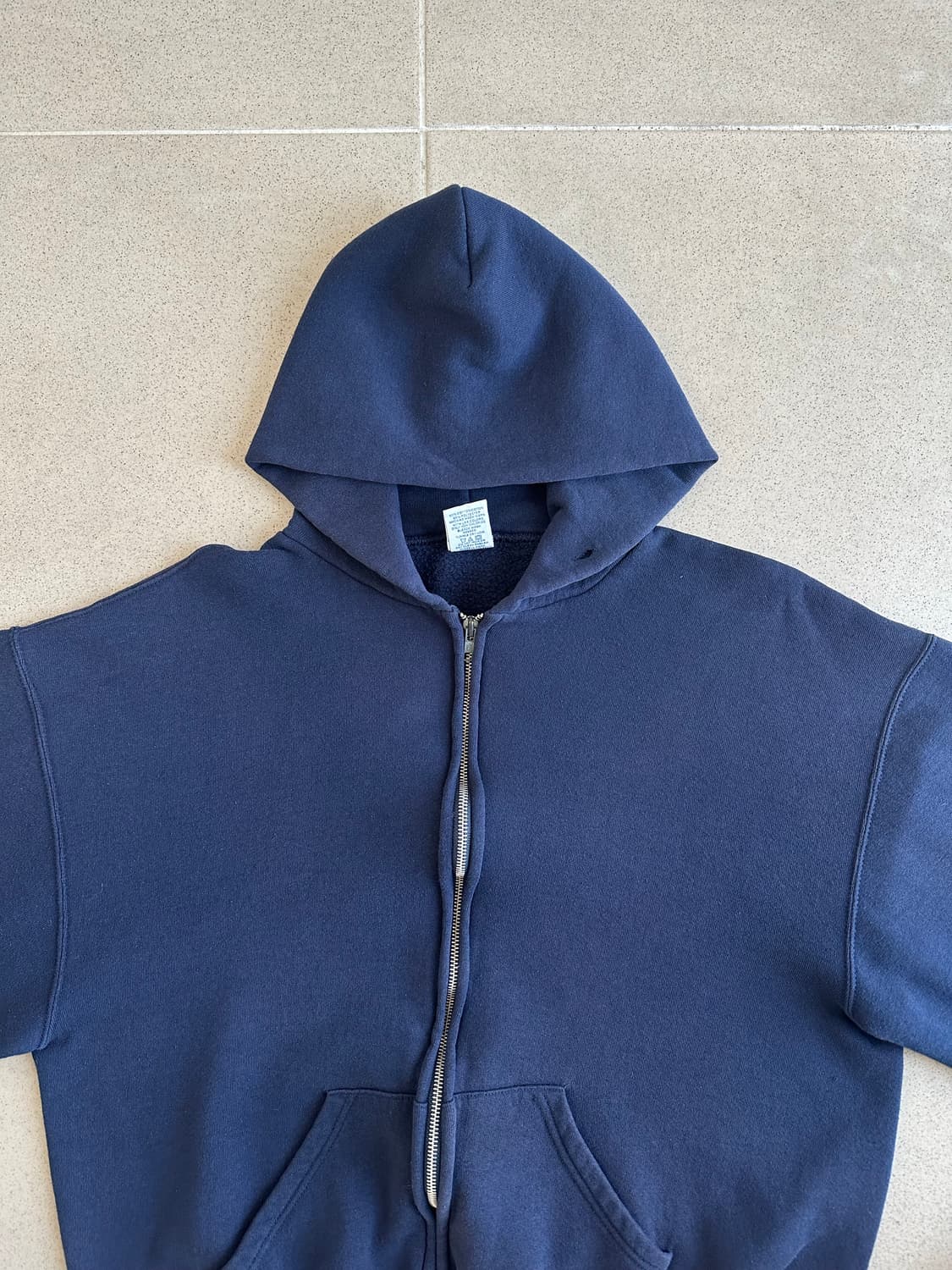 00s 빈티지 러셀 후드집업 네이비 L 상품이미지4