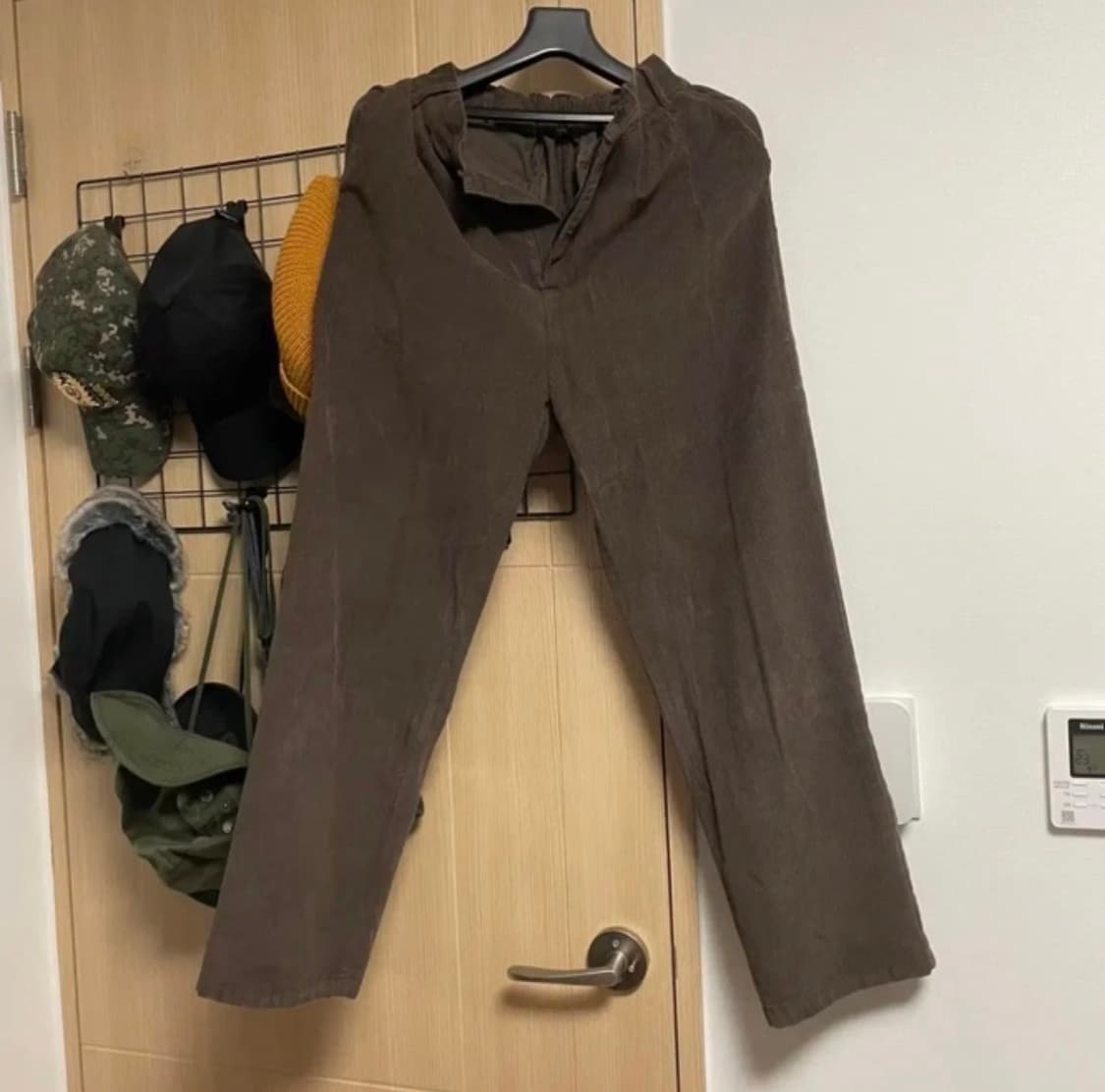 (S)토피 코듀로이 벌룬 백 밴딩팬츠 브라운 상품이미지2