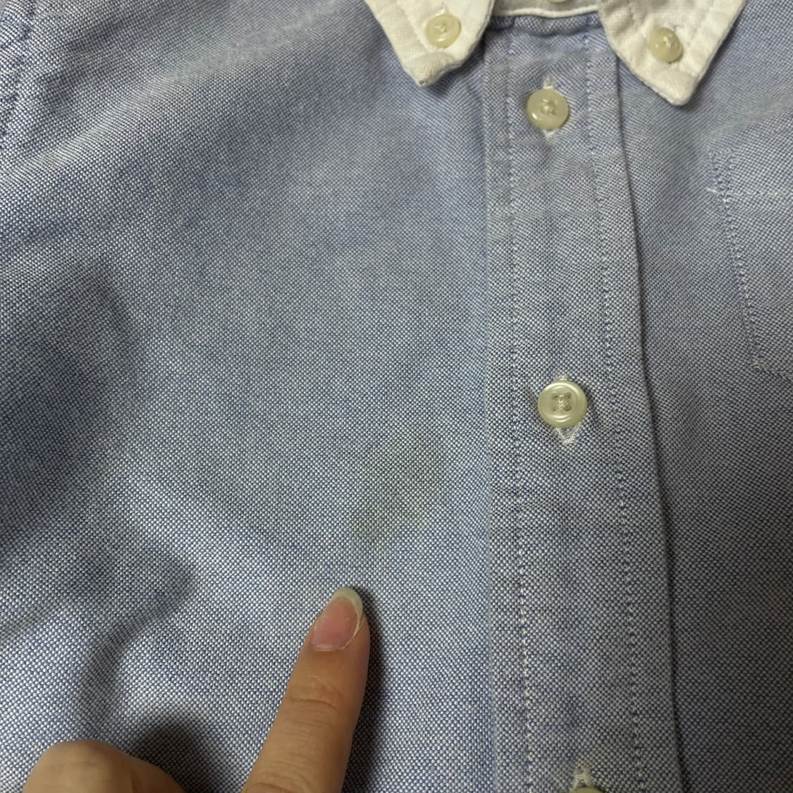 폴로랄프로렌 베이비 스카이블루 원포켓 긴팔 셔츠 24M 상품이미지5