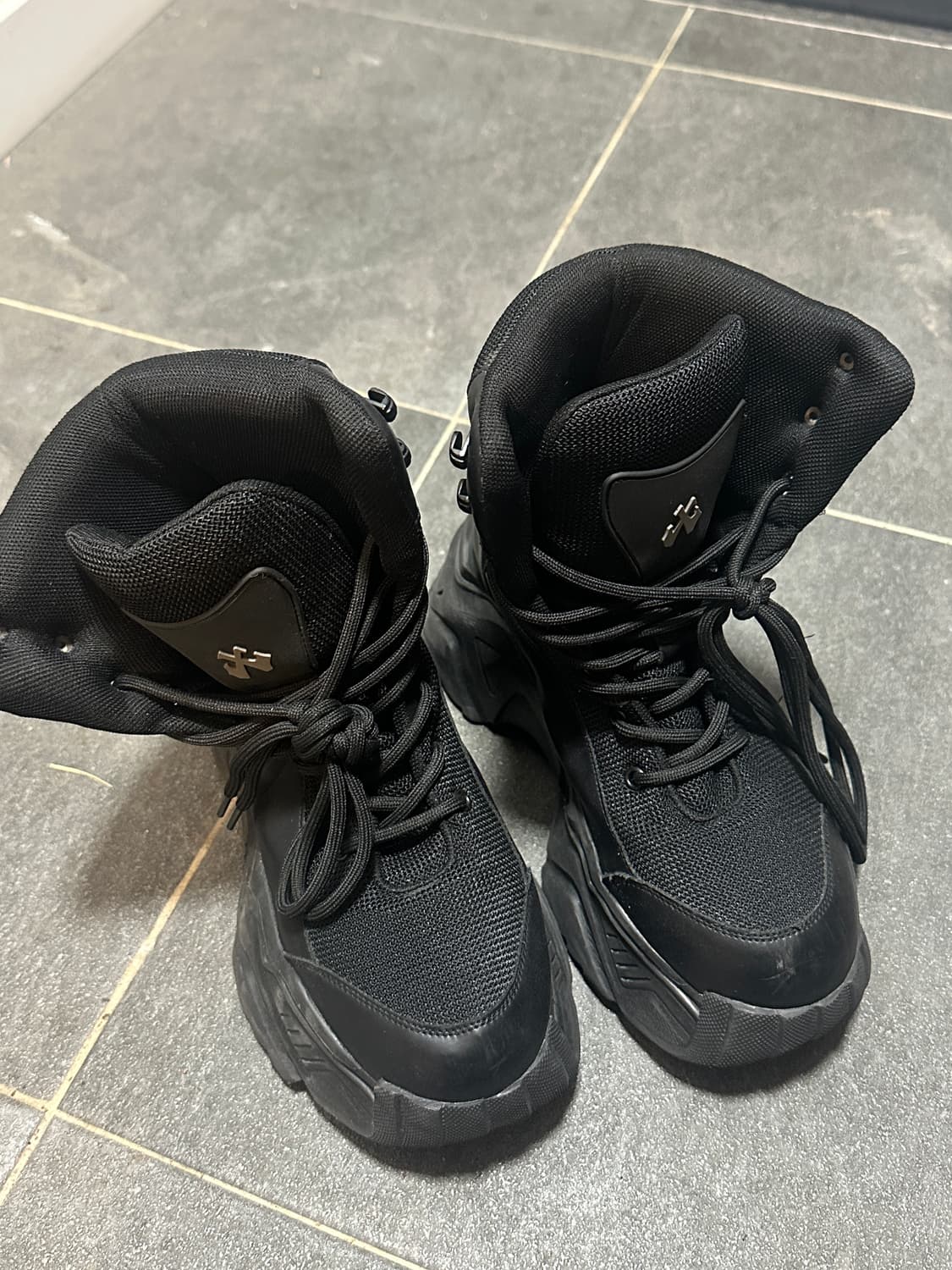 yeel 플랫폼 부츠 스니커즈 블랙 상품이미지2