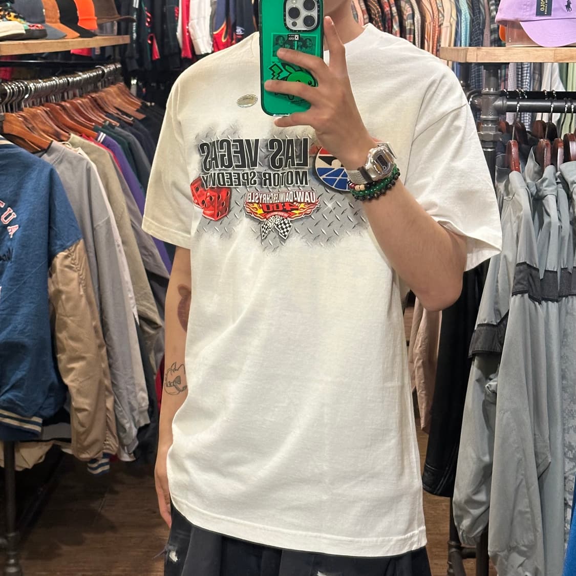 [HI] 빈티지 카 반팔티 화이트 상품이미지3