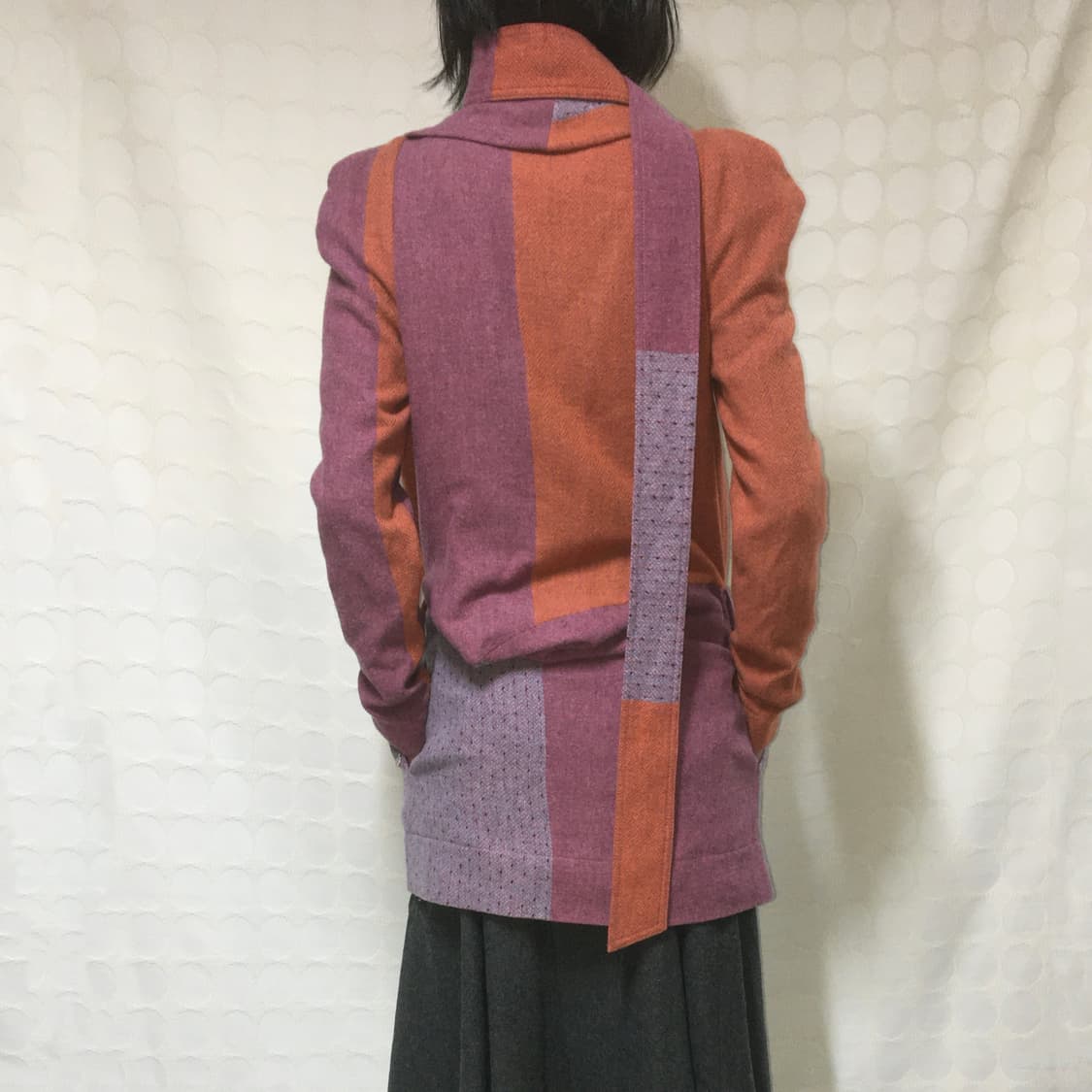 vivienne westwood 울 배색 코트 상품이미지3