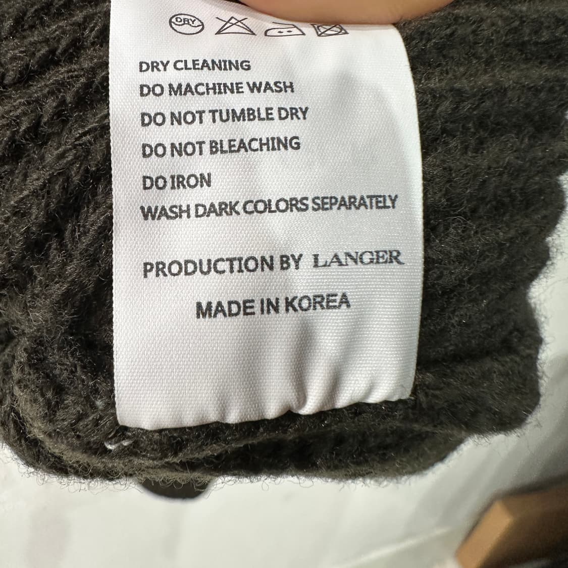 LANGER 랑거 오버핏 반집업 니트 상품이미지6