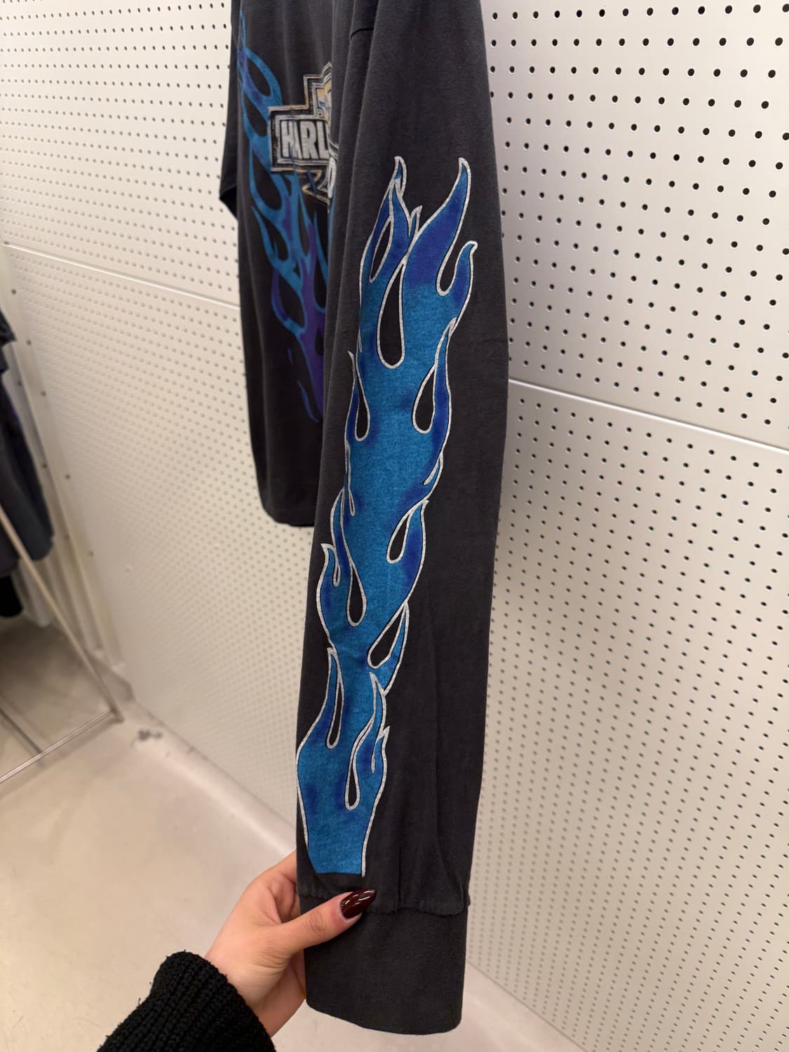 할리데이비슨 플레임 롱슬리브 티셔츠 U1158 상품이미지6