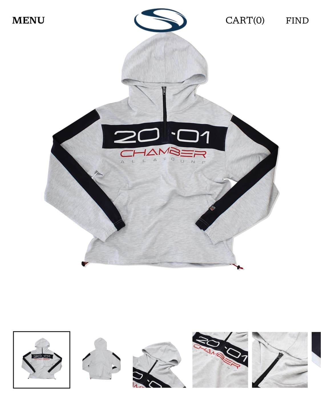 스포츠챔버 가드 후드 티셔츠 그레이 상품이미지1