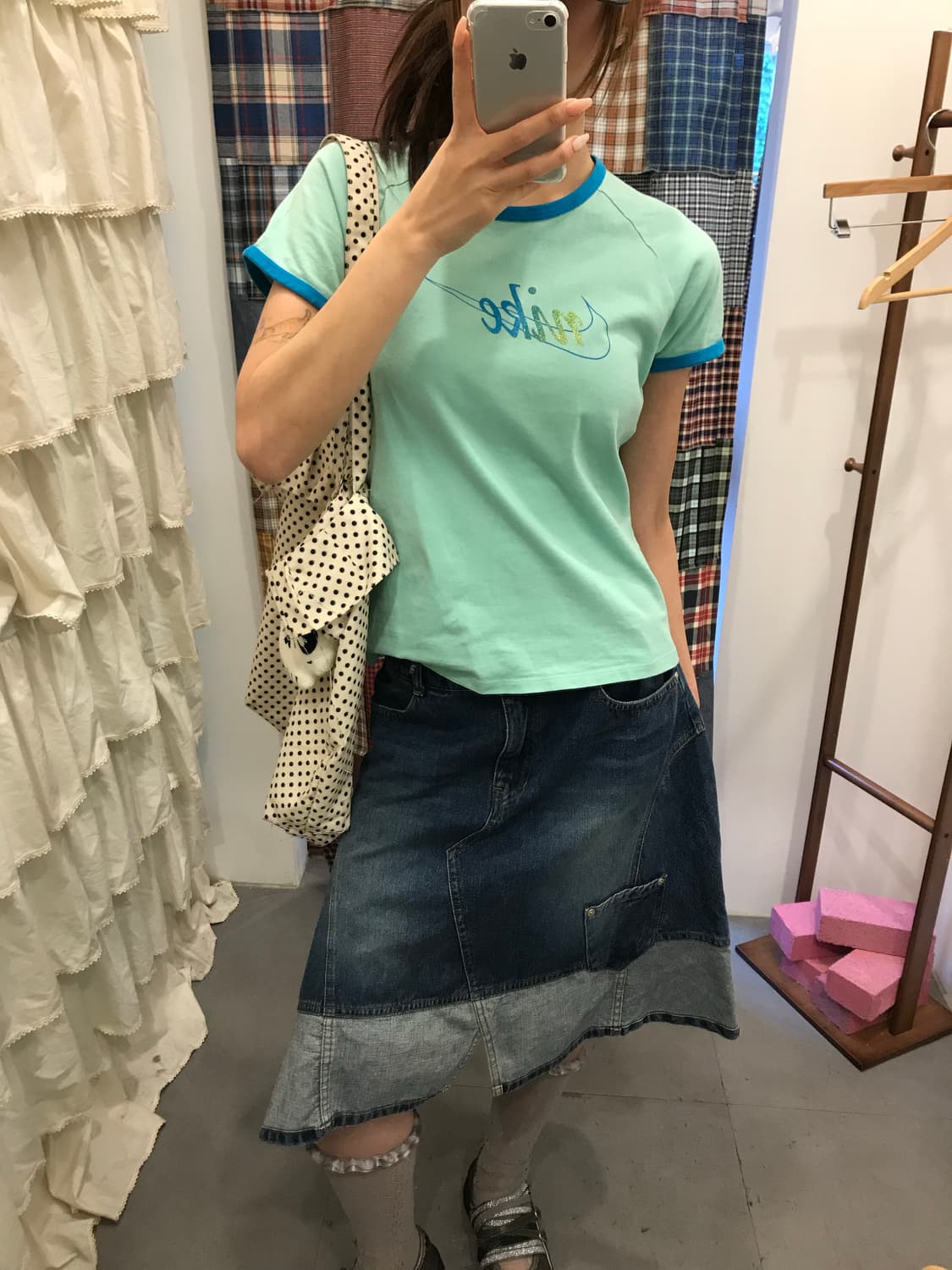 나이키 민트 링거 반팔 티셔츠 상품이미지1
