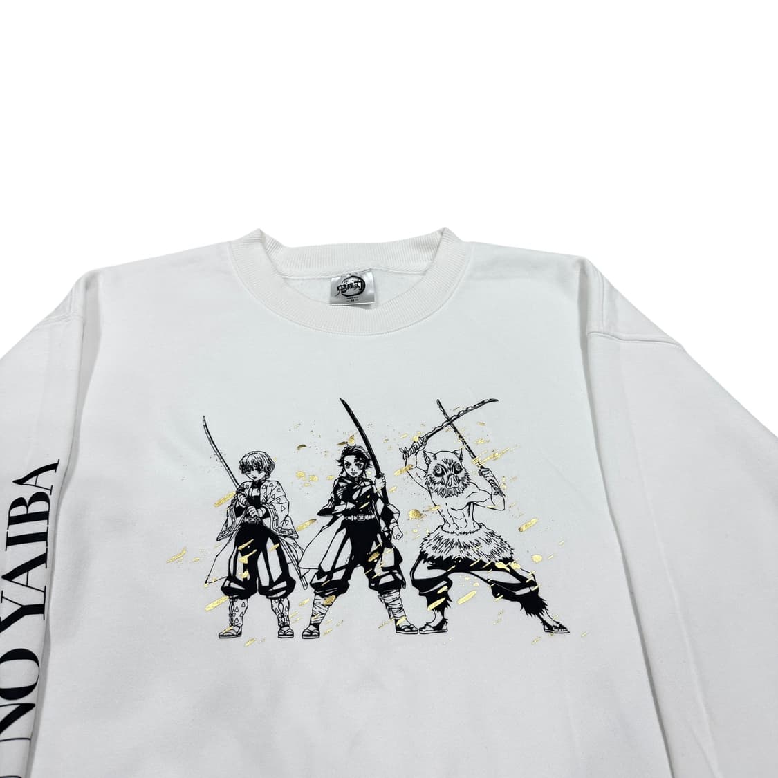 GU 귀멸의칼날 젠이츠 탄지로 이노스케 맨투맨 화이트 M 상품이미지2