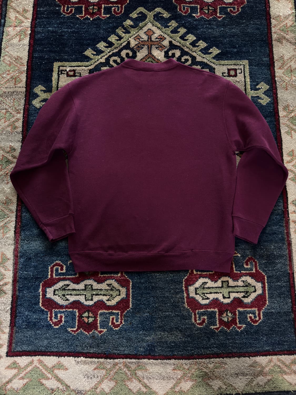 90s USA Maroon wine Plain sweatshirt 상품이미지2