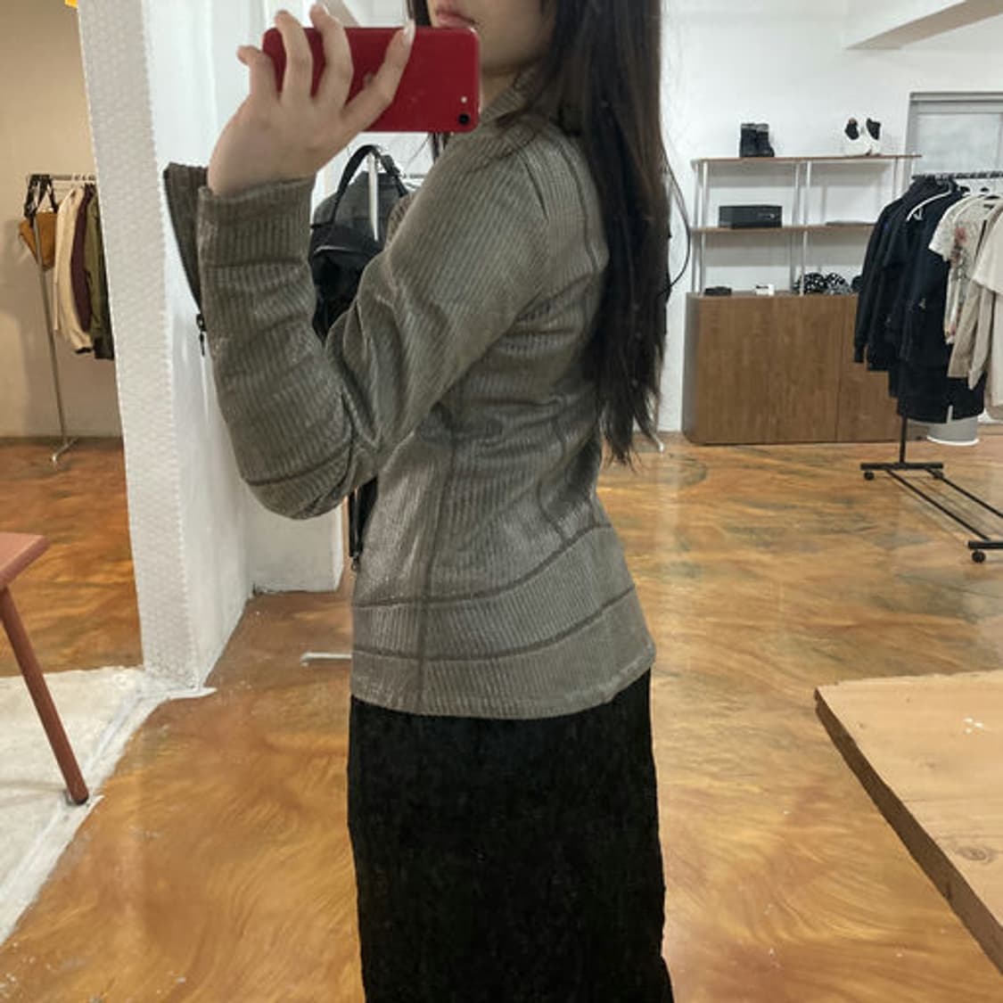 드롬(DROMe) 하이엔드 미니멀 가죽 집업 자켓 상품이미지9