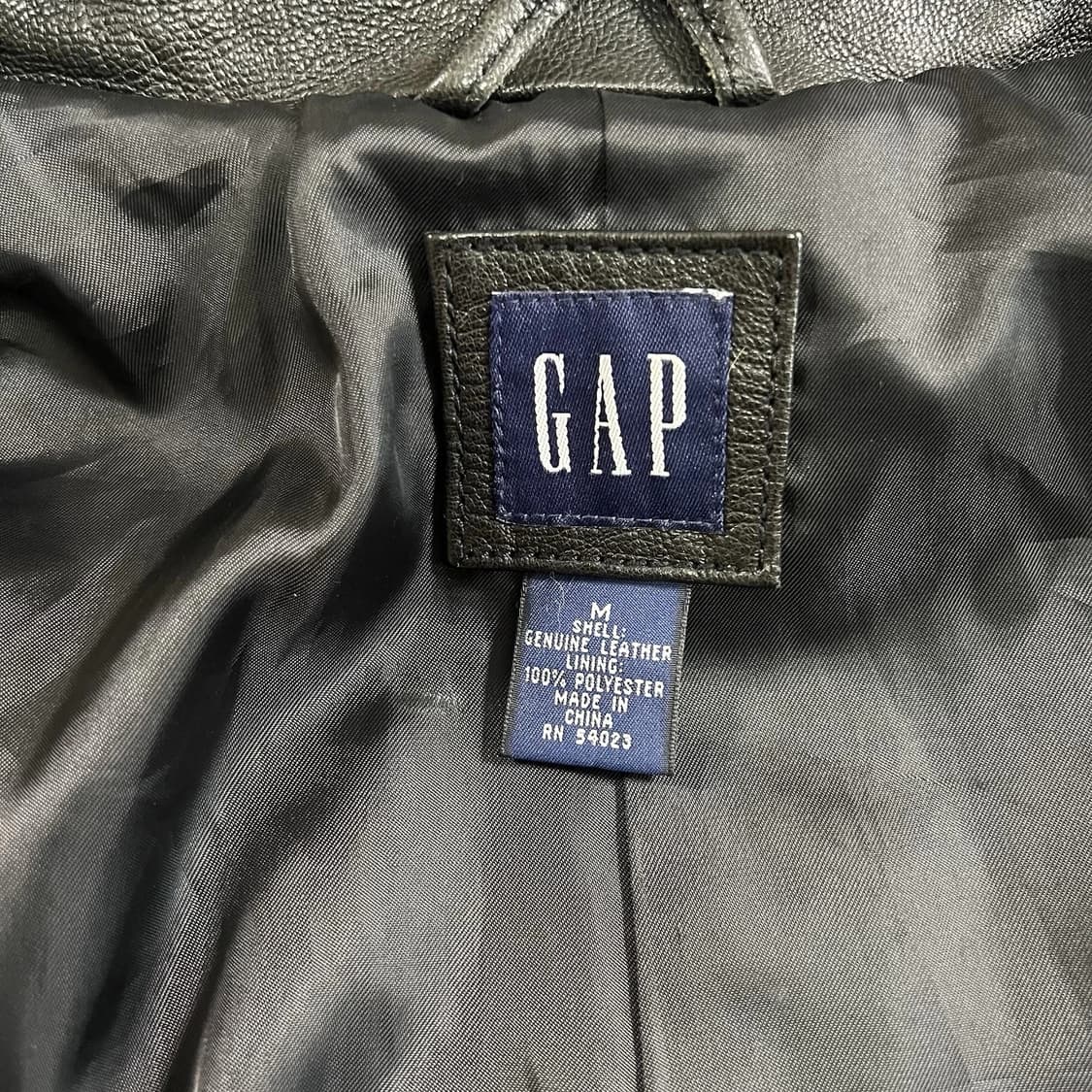 올드 갭 빈티지 싱글 레더 자켓 상품이미지2