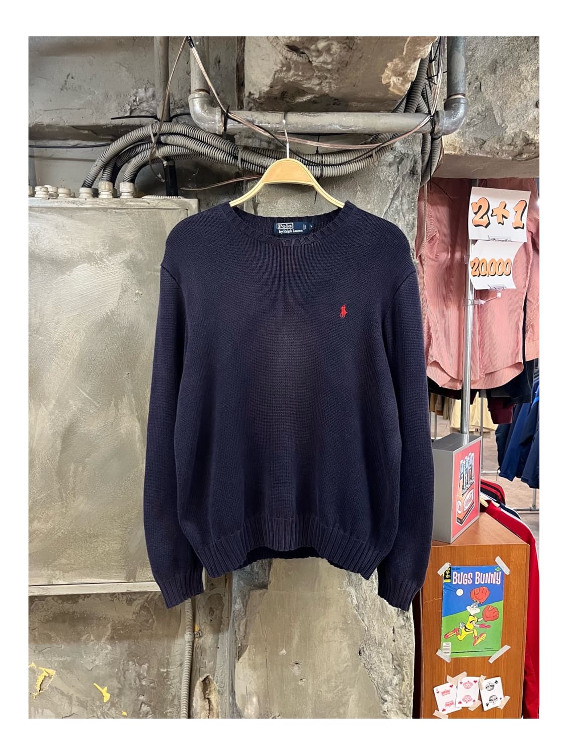 폴로 랄프로렌 니트 네이비 L #csz3069 상품이미지1