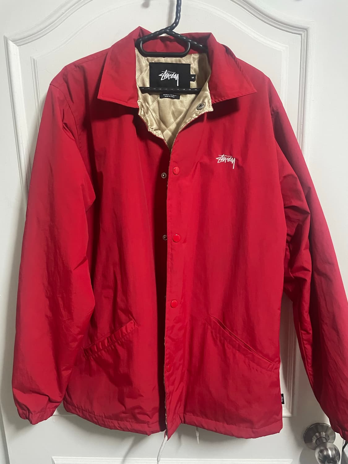 스투시 레드 코치자켓  상품이미지1