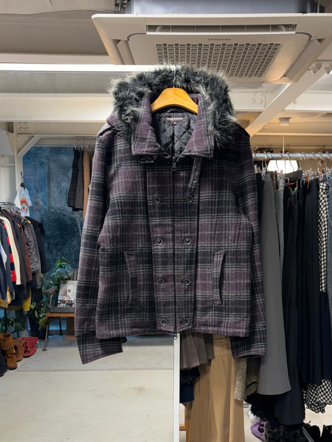 Hideaways 퍼후드 나폴레옹 자켓 상품이미지1