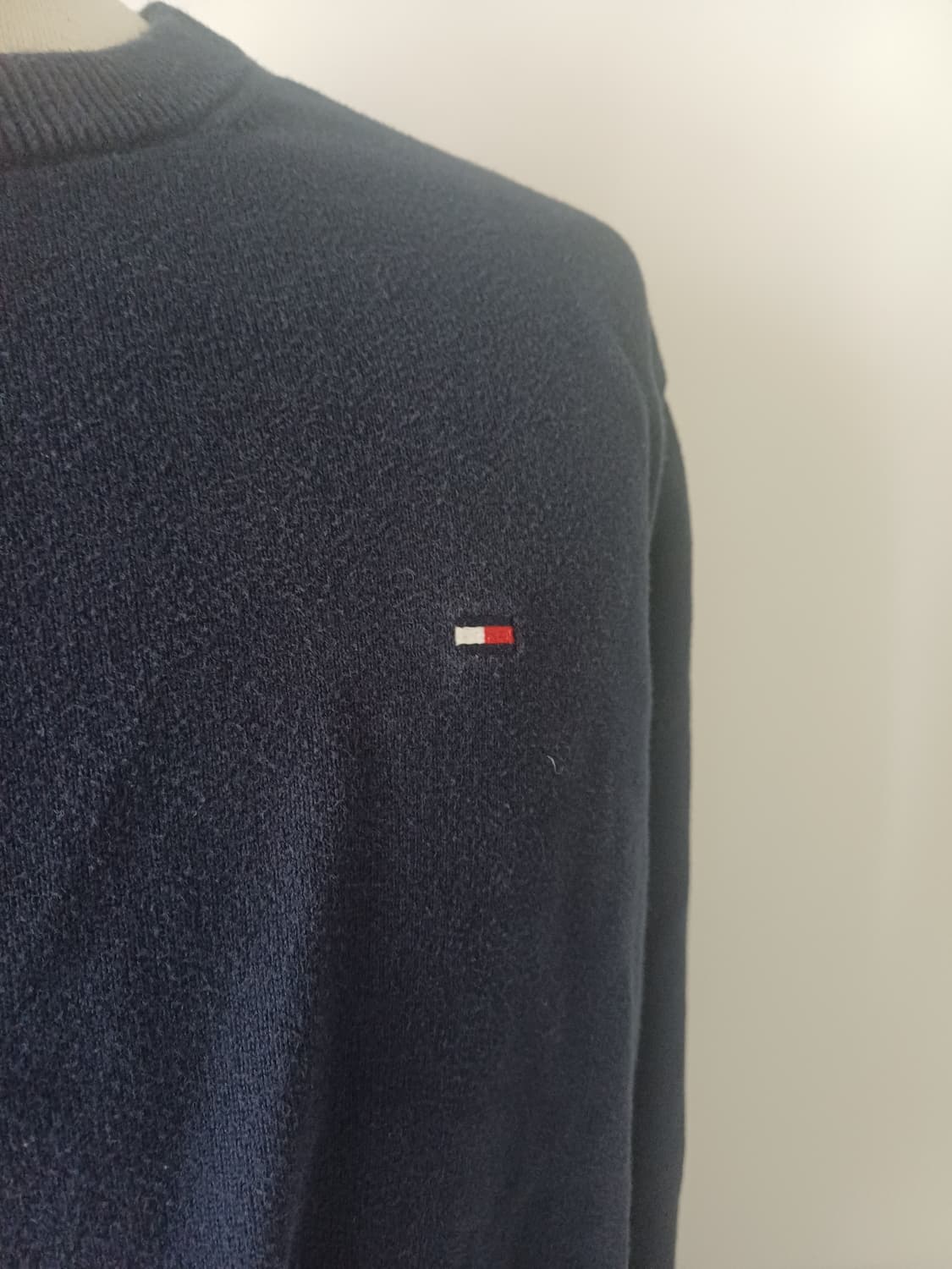 [XL/105-110] 타미 힐피거 에센셜 코튼 크루넥 니트 (네이비) 상품이미지4