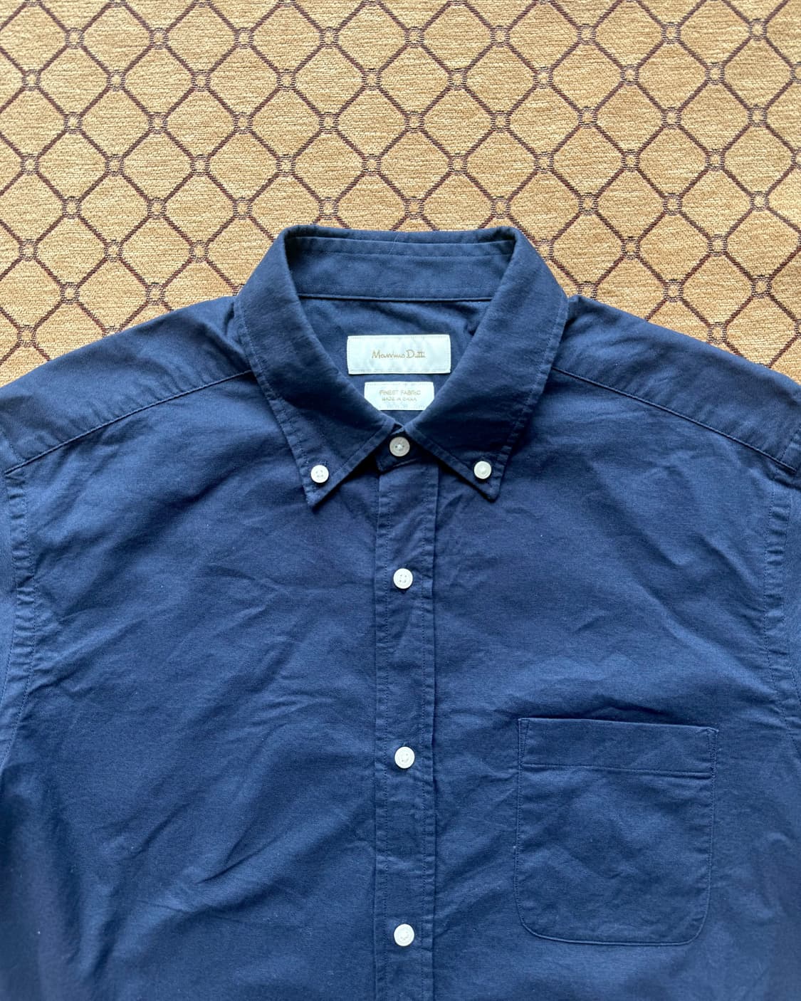 Massimo Dutti 네이비 버튼다운 셔츠 상품이미지1