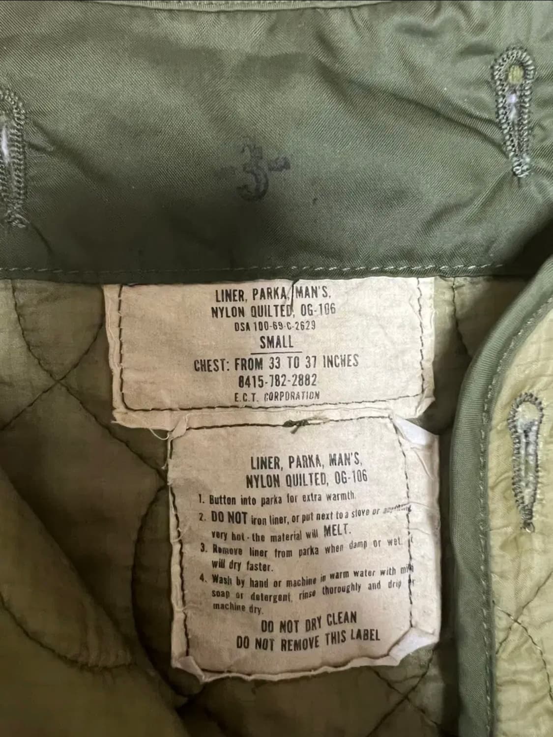 M65 파카 라이너 69년식 상품이미지4