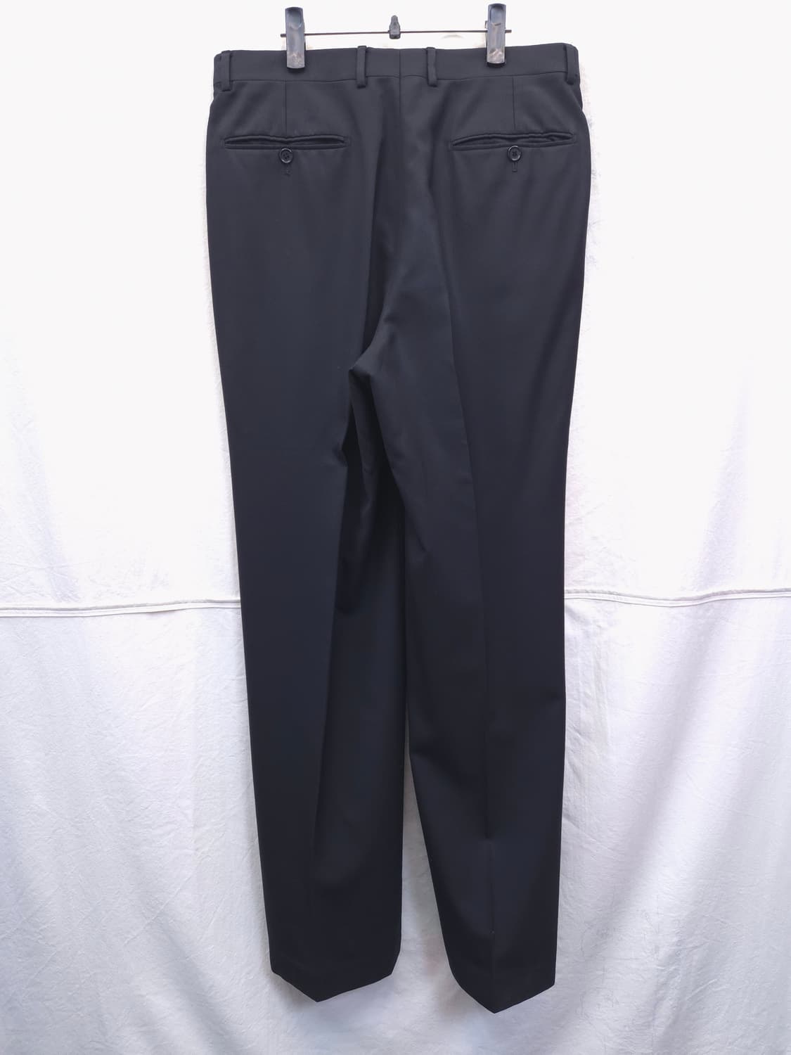 발렌티노 남성용 블랙 정장 바지 슬랙스 상품이미지2