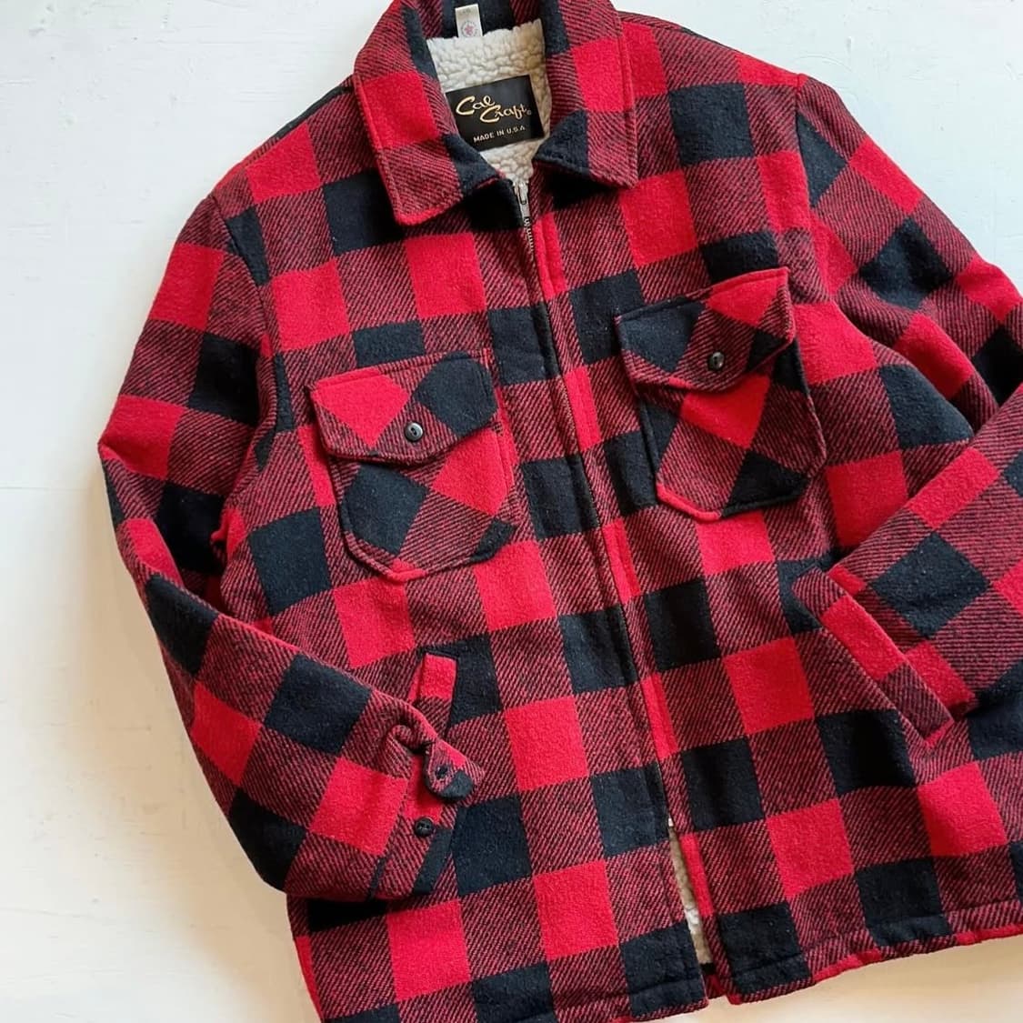 90‘s U.S.A cal craft 버팔로 자켓 상품이미지4